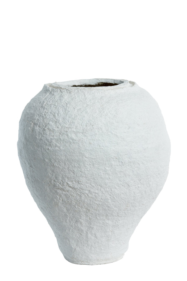 Light & Living - Decoratieve pot 'Timerga' (45cm, Wit)