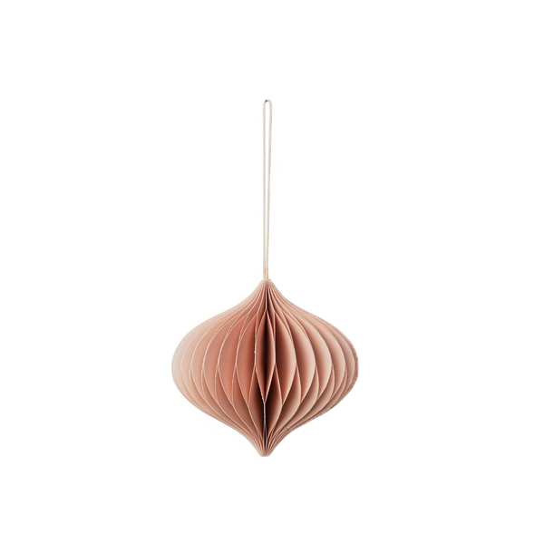 Broste Copenhagen - Weihnachtsschmuck 'Origami' (Dusty Pink, B)