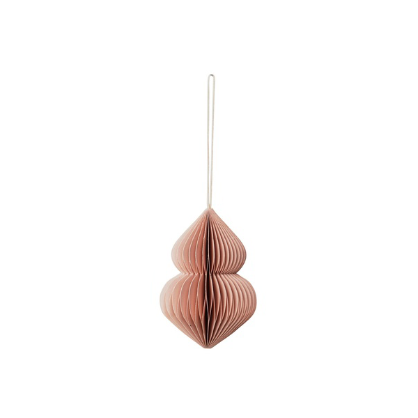 Broste Copenhagen - Weihnachtsschmuck 'Origami' (Dusty Pink, C)