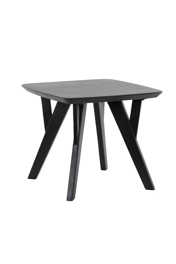 Light &amp; Living - Table d'appoint 'Quenza' (Taille L, Bois d'acacia, Noir mat)