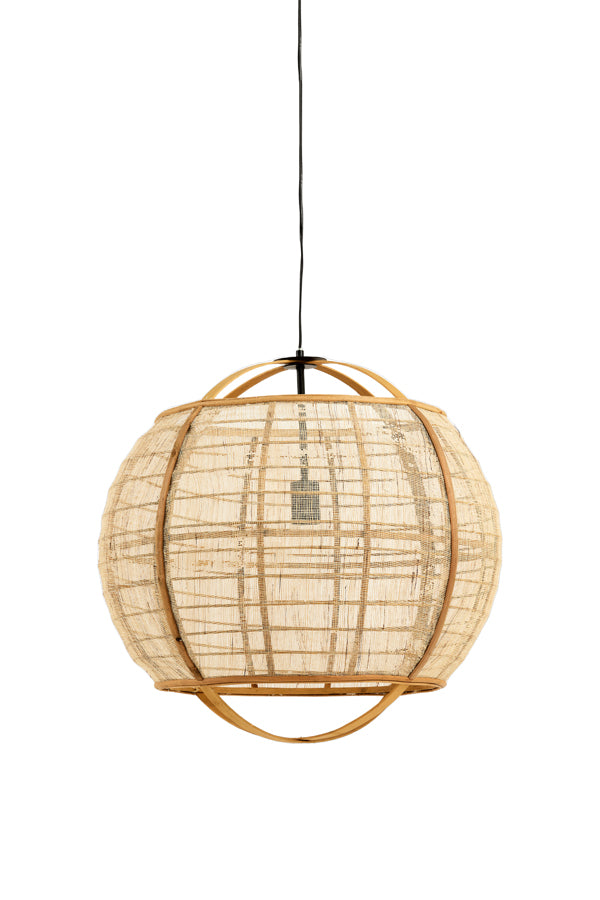 Light & Living - Hanglamp 'Reeva' (Linen, Beige)