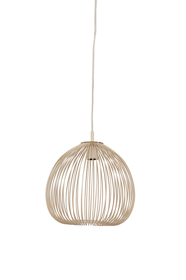 Light &amp; Living - Lampe à suspension 'Rilana' (Taille S, Beige Mat)