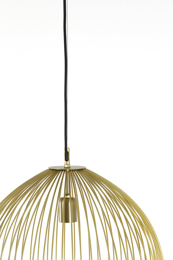 Light &amp; Living - Lampe suspendue 'Rilana' (Taille M, Or Clair)