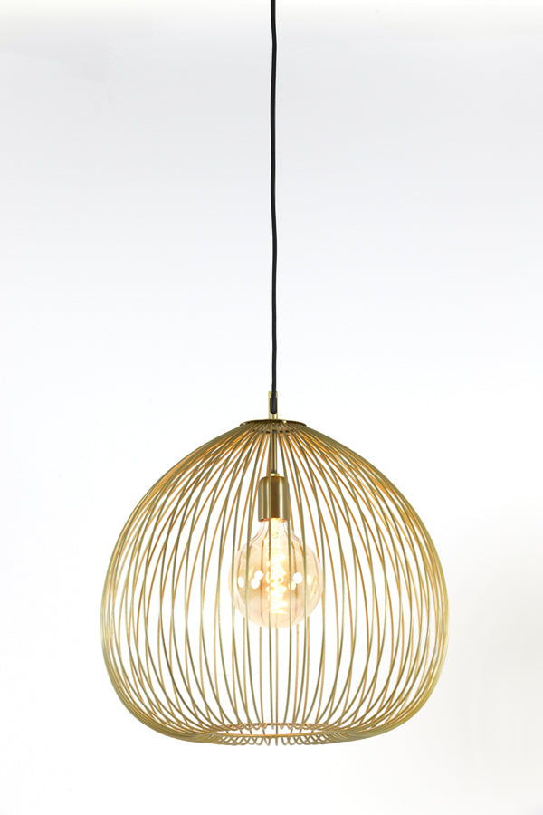 Light &amp; Living - Lampe suspendue 'Rilana' (Taille M, Or Clair)