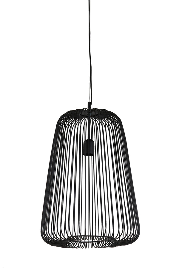 Light &amp; Living - Lampe suspendue 'Rilanu' (Taille L, Noir Mat)