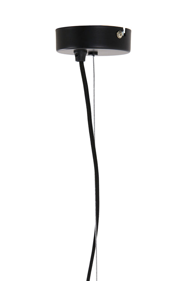 Light &amp; Living - Lampe suspendue 'Rilanu' (Taille L, Noir Mat)