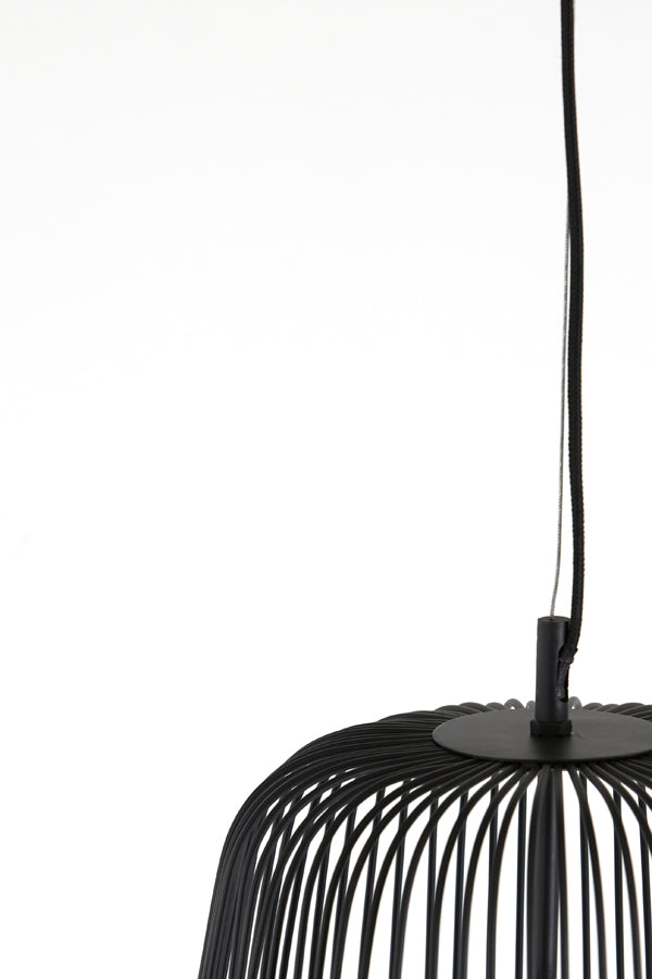 Light &amp; Living - Lampe suspendue 'Rilanu' (Taille L, Noir Mat)