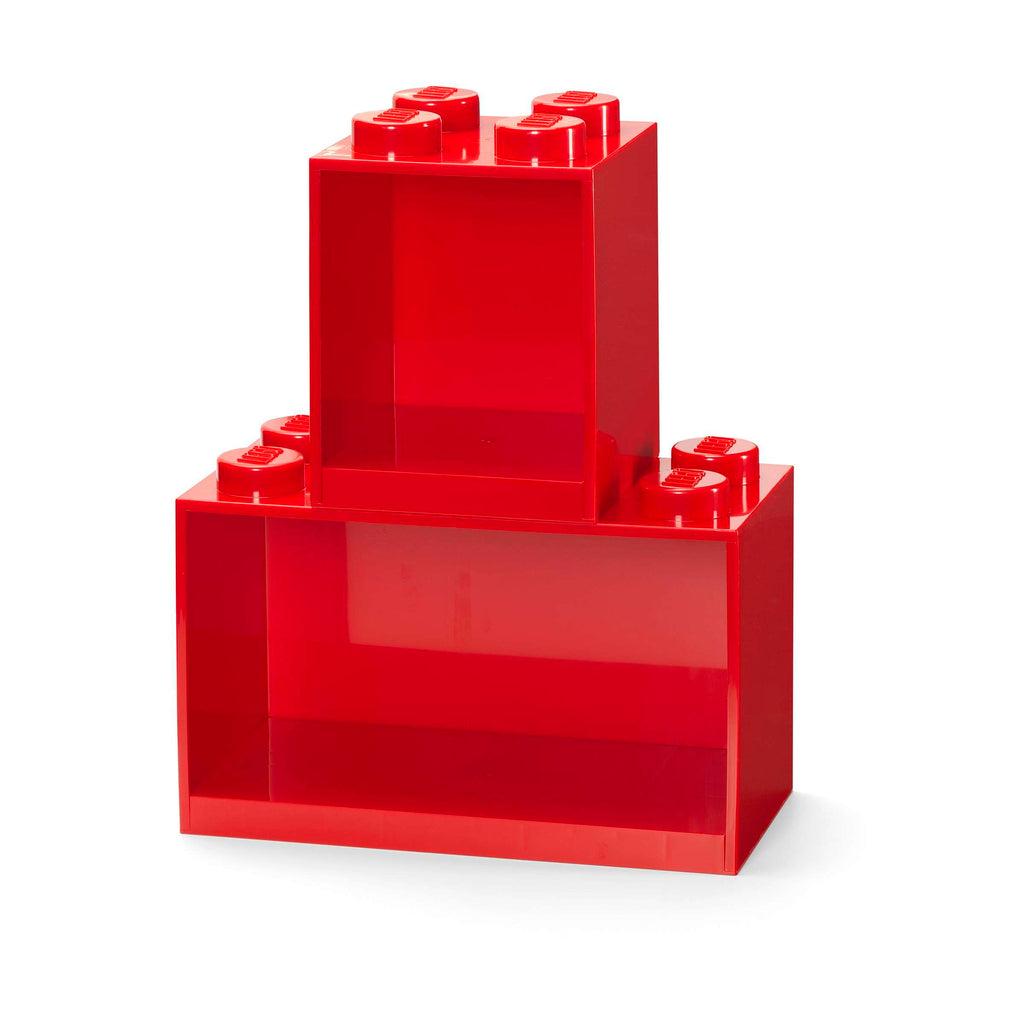 Lego - Wandschap 'Iconic Brick 4 en 8' (Rood)