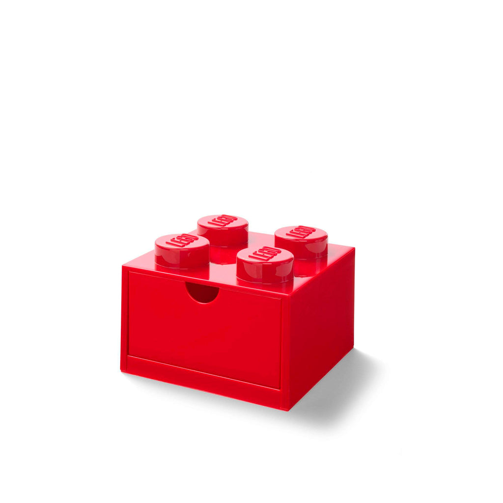 Lego - Opbergbox 'Brick 4' (Met lade, Rood)