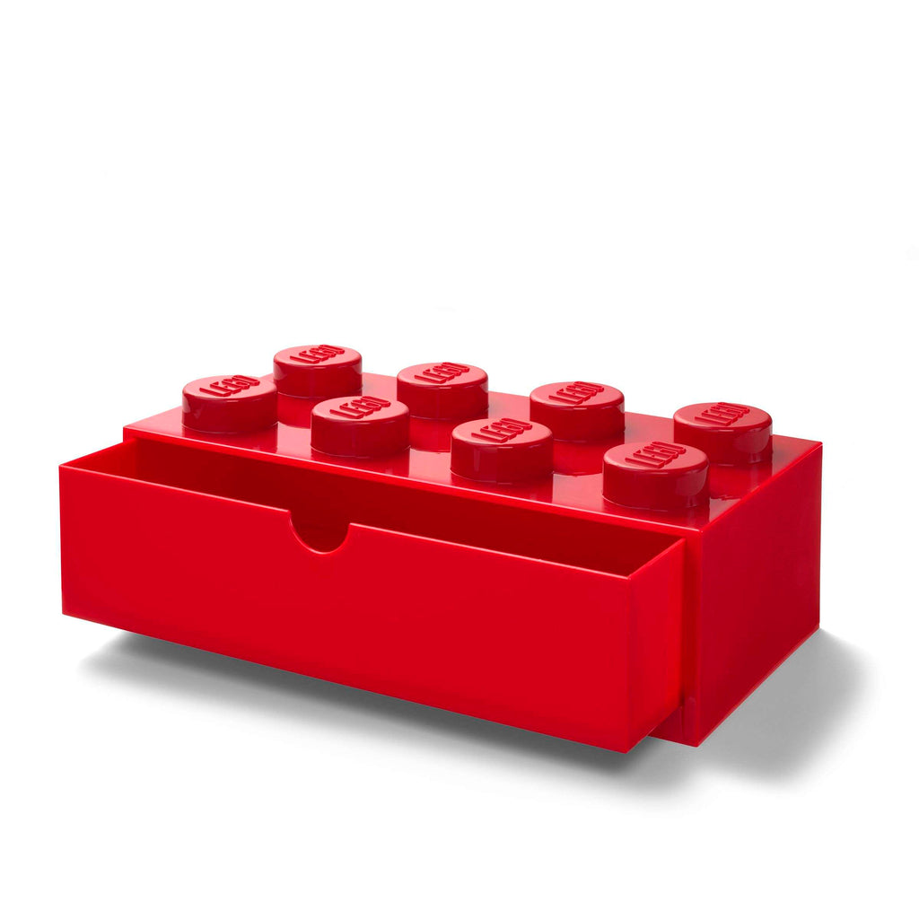 Lego - Opbergbox 'Brick 8' (Met lade, Rood)