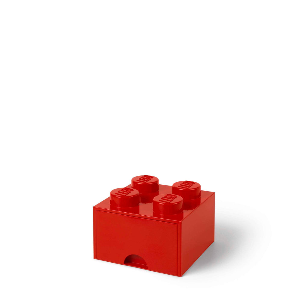 Lego - Opbergbox 'Brick 4' (Met lade, Rood)