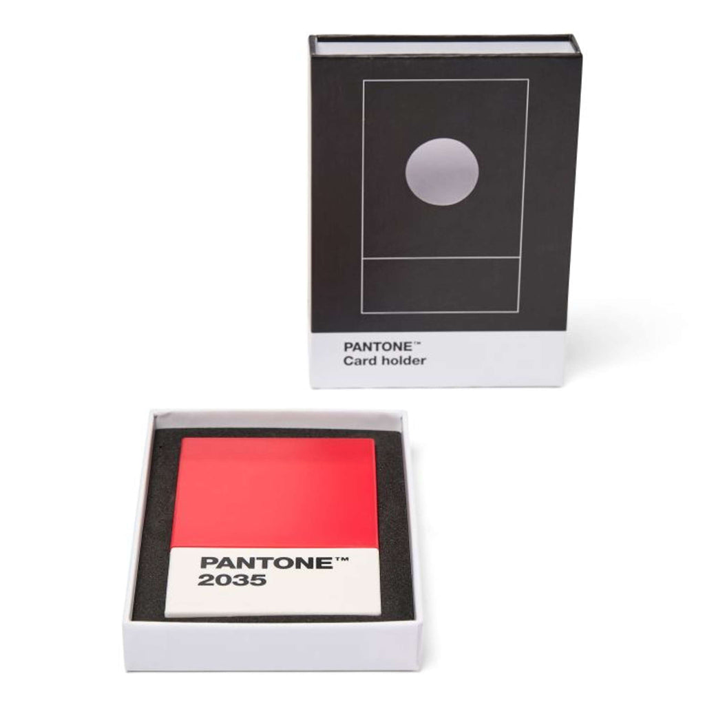 Copenhagen Design - Porte-cartes dans une boîte cadeau 'Pantone' (Rouge 2035)