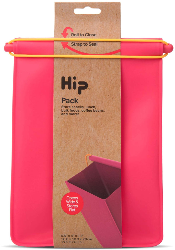 HIP - Herbruikbare lunchzak 'Pack' (Groot, Rood)