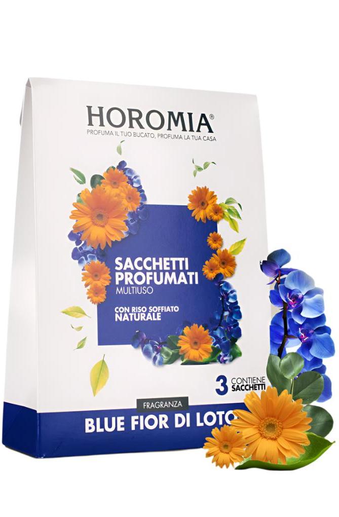 Horomia – Duftsäckchen „Blue Fior di Loto“ – 3er-Set