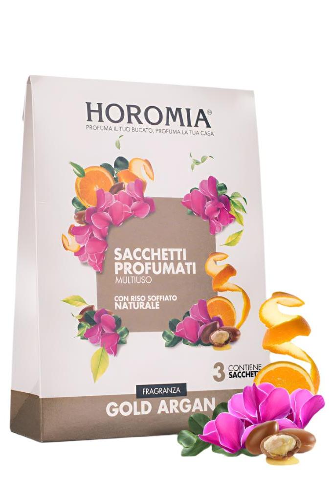 Horomia – Duftsäckchen „Gold Argan“ – 3er-Set