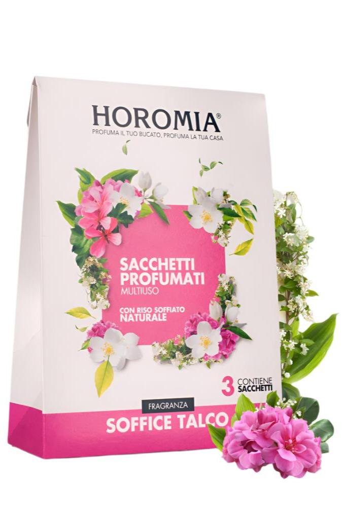 Horomia – Duftsäckchen „Soffice Talco“ – 3er-Set