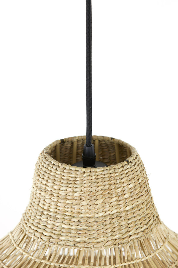 Light &amp; Living - Lampe suspendue 'Sagar' (Taille L, Jonc de Mer, Naturel)