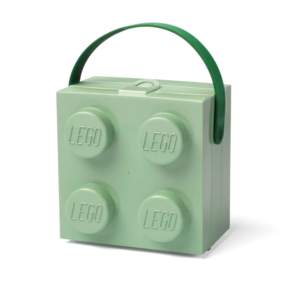 Lego - Lunchbox 'Brick 4' (Mit Griff, Soft Green)