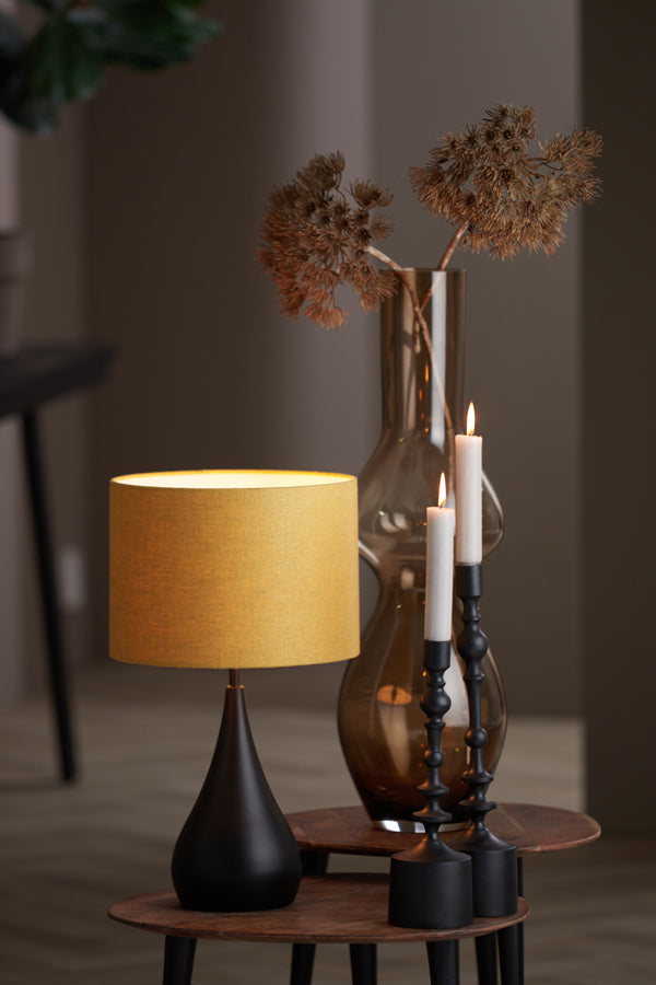 Light &amp; Living - Abat-jour 'Livigno' (Ø30cm, Ocre)