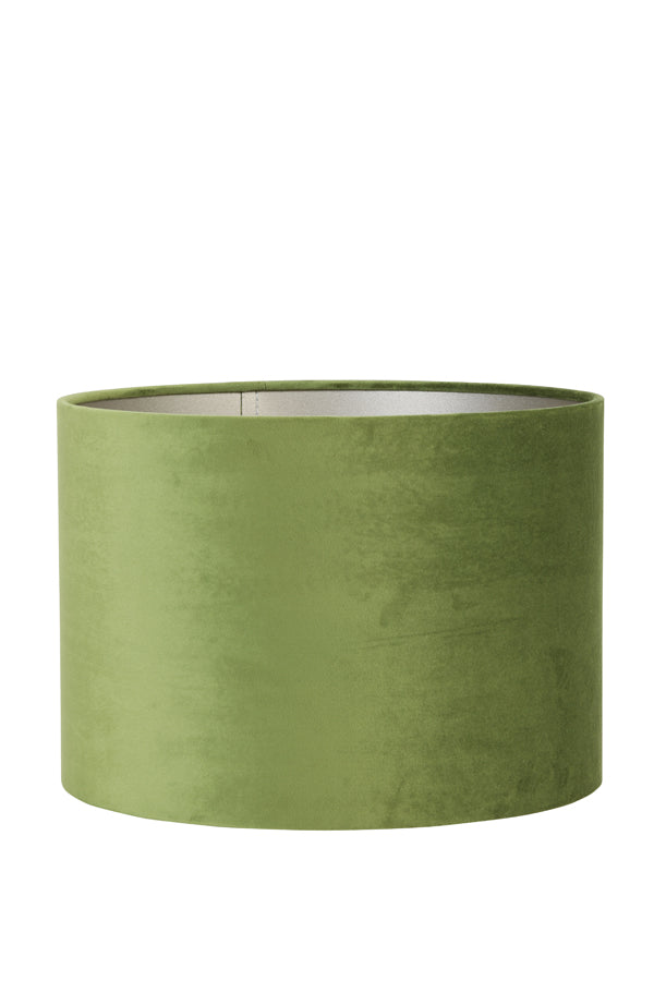 Light &amp; Living - Abat-jour 'Velours' (Ø30cm, Vert Olive)