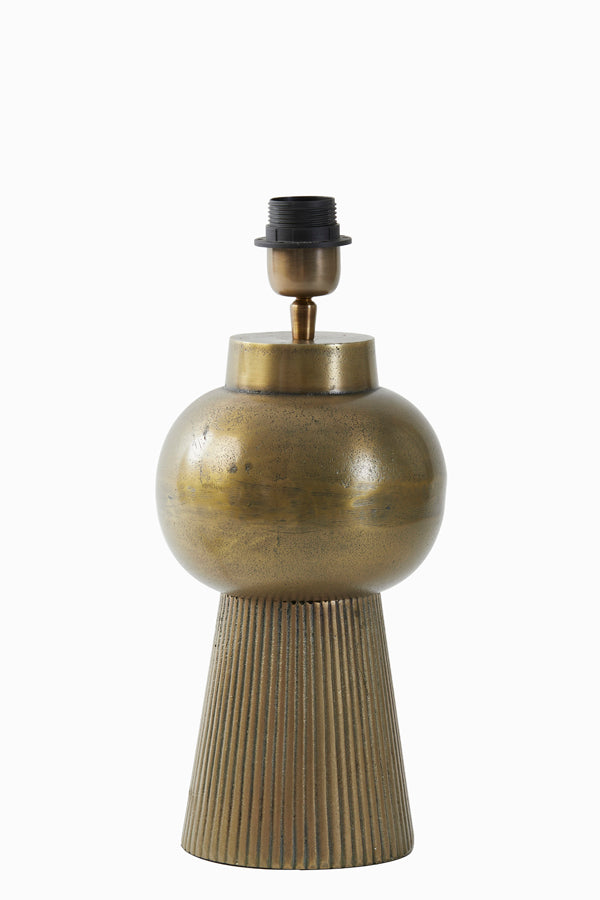 Light &amp; Living - Pied de lampe 'Shaka' (33cm de haut, Bronze Antique)