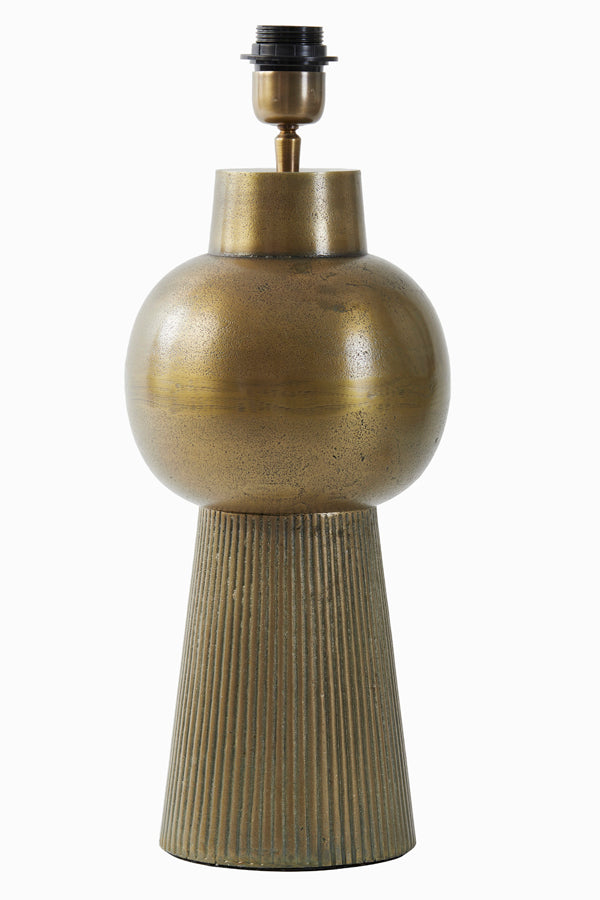 Light & Living - Lampenvoet 'Shaka' (42cm hoog, Antique Bronze)