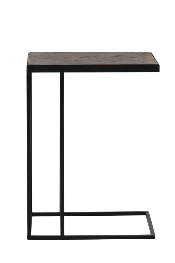 Light &amp; Living - Table d'appoint 'Chisa' (Bois, Marron et Noir)