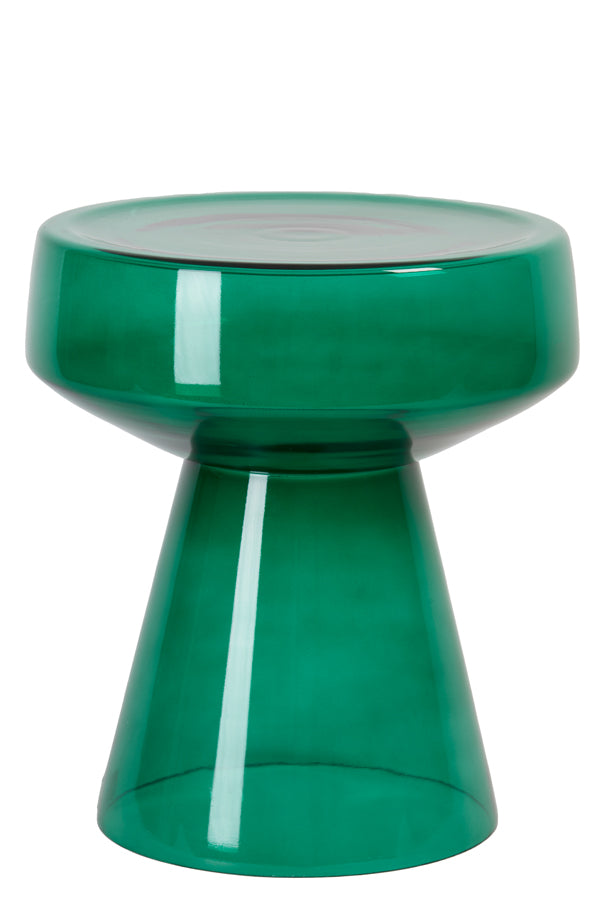 Light &amp; Living - Table d'appoint 'Dakwa' (37cm x 44cm, Verre, Vert)