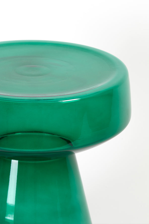 Light &amp; Living - Table d'appoint 'Dakwa' (37cm x 44cm, Verre, Vert)