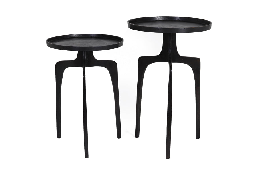 Light &amp; Living - Tables d'appoint 'Pano' (Lot de 2, Bronze Foncé)