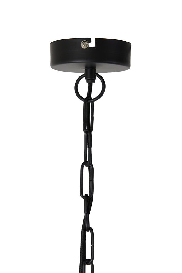 Light &amp; Living - Lampe suspendue 'Sinula' (Taille M, Noir Mat)