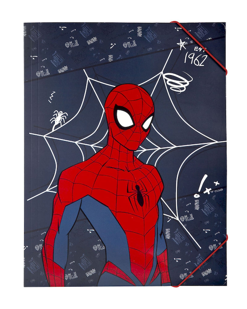 Dossier de rangement Spider-Man A4 avec élastique