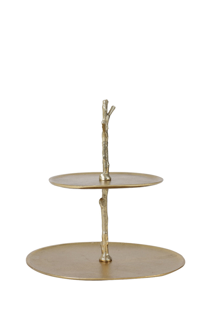 Light &amp; Living - Etagere 'Tresa' (2 Etagen, 31cm hoch, gold)