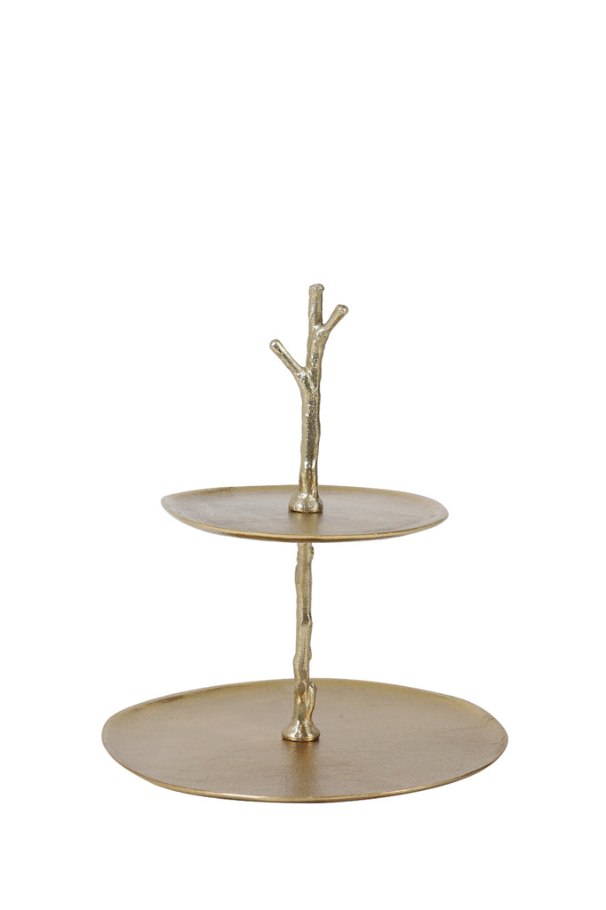 Light &amp; Living - Etagere 'Tresa' (2 Etagen, 31cm hoch, gold)