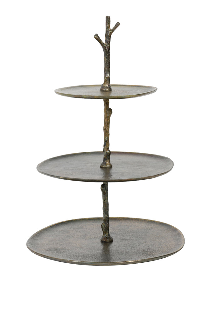 Light &amp; Living - Etagère 'Tresa' (3 étages, 45cm de haut, bronze antique)