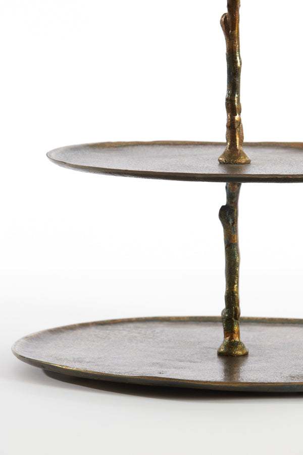 Light &amp; Living - Etagère 'Tresa' (3 étages, 45cm de haut, bronze antique)