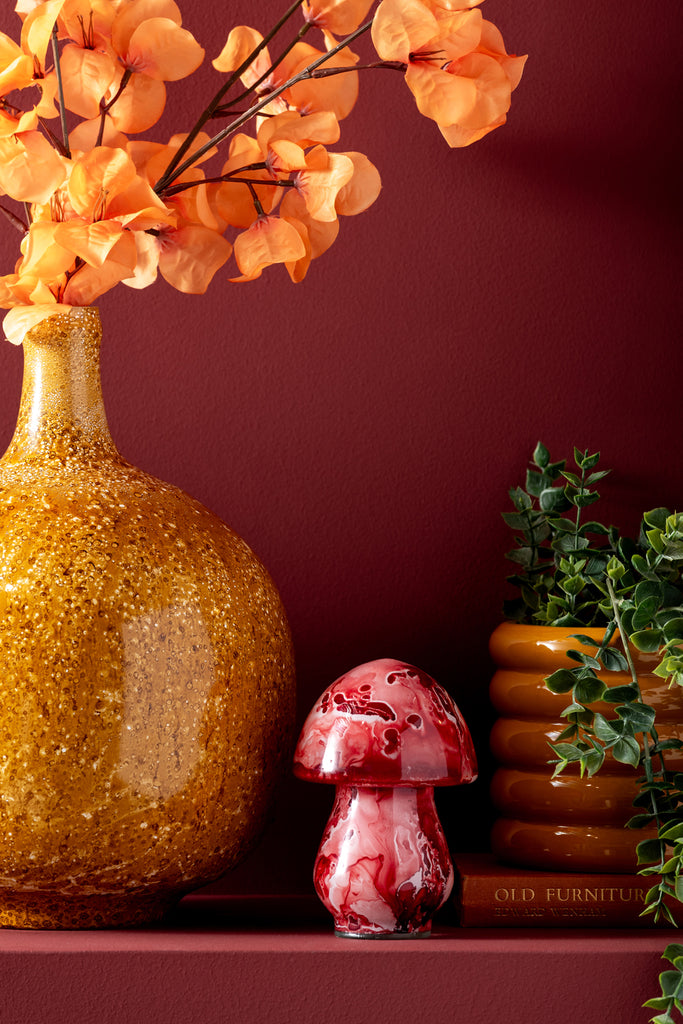 Present Time - Decoratief beeld 'Blended Mushroom' (Red Ochre)