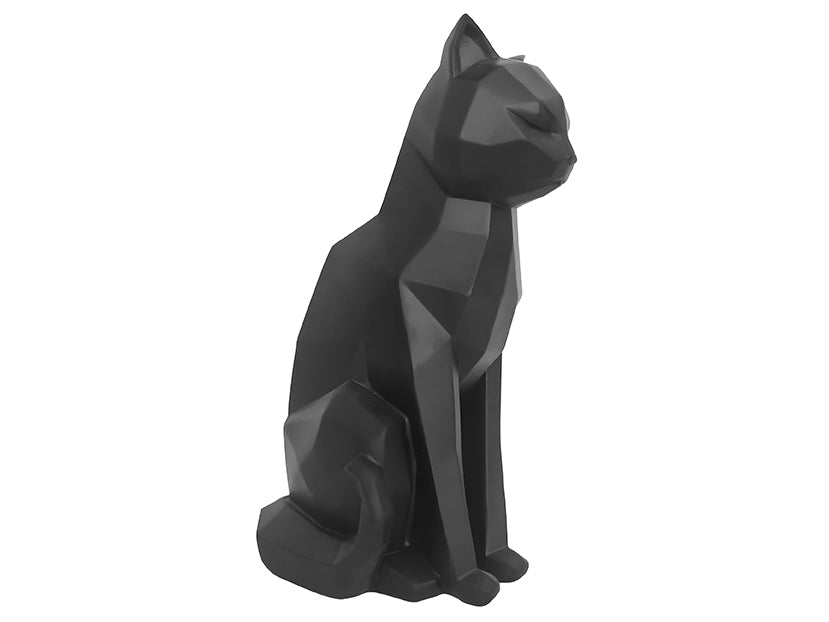 Present Time - Decoratief beeld 'Origami Cat' (Black)