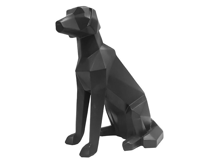 Present Time - Decoratief beeld 'Origami Dog' (Black)
