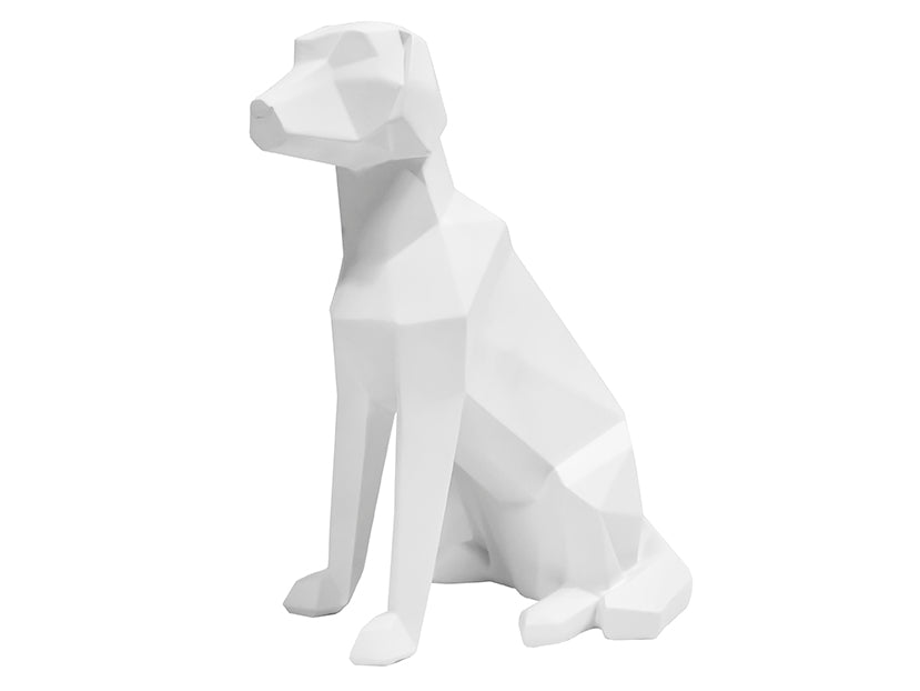 Present Time - Decoratief beeld 'Origami Dog' (White)