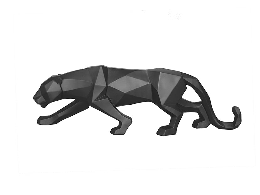 Present Time - Decoratief beeld 'Origami Panther' (Black)