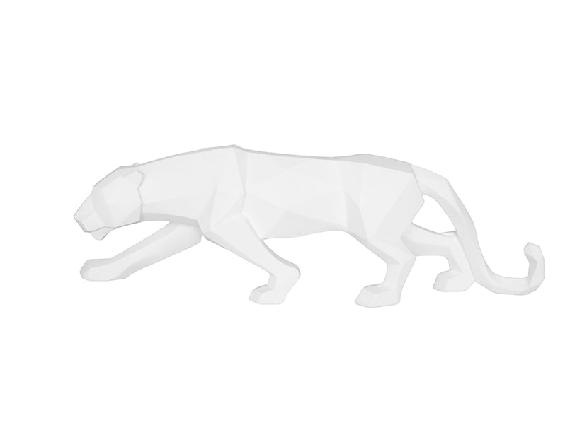 Present Time - Decoratief beeld 'Origami Panther' (White)
