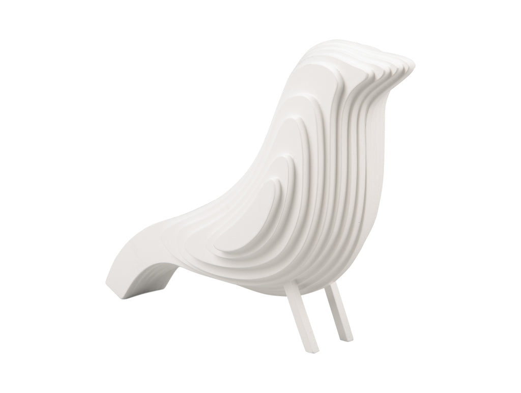Present Time - Decoratief beeld 'Silhouette Bird' (Maat L, White)