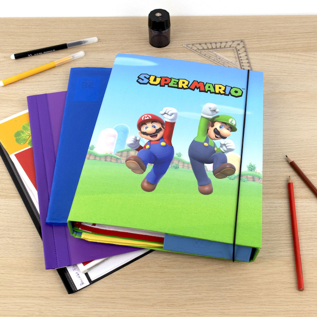 Undercover - Notitieboek A4 'Super Mario' (met elastiek)