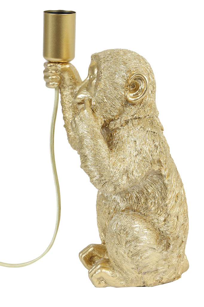 Light &amp; Living - Lampe de table 'Monkey' (Or)