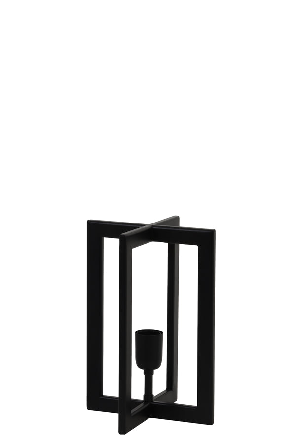 Light &amp; Living - Lampe de table 'Mace' (Noir mat)