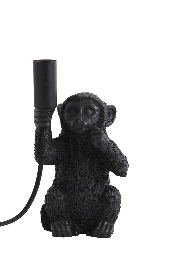 Light &amp; Living - Lampe de table 'Monkey' (Noir mat)