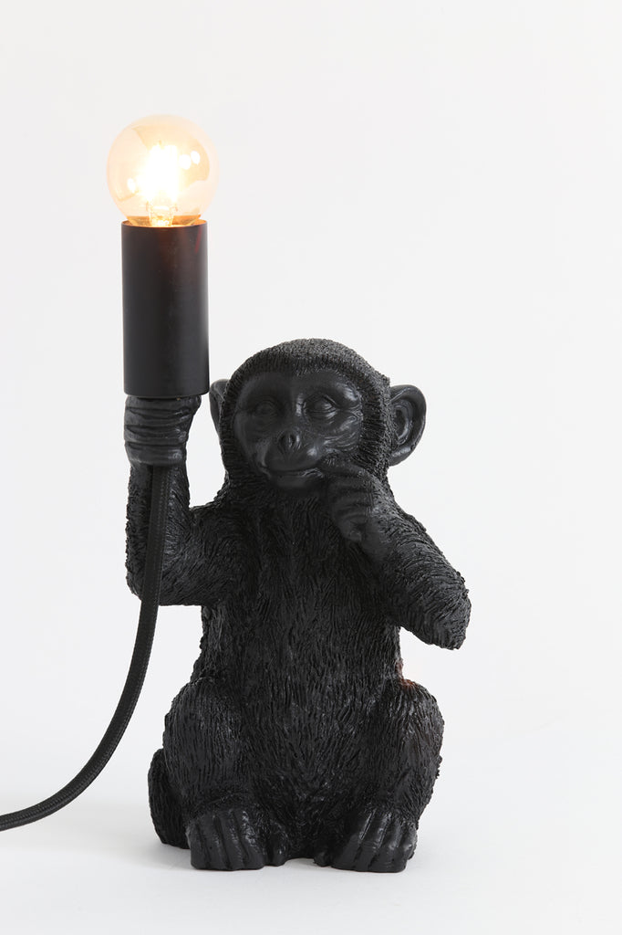 Light & Living - Tafellamp 'Monkey' (Matzwart)