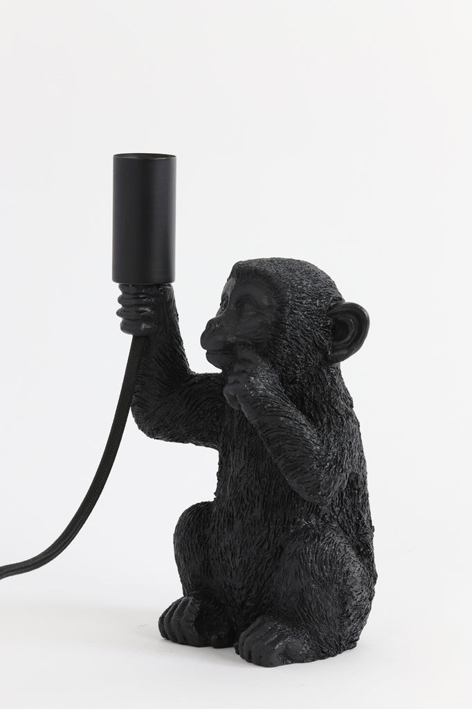 Light &amp; Living - Lampe de table 'Monkey' (Noir mat)