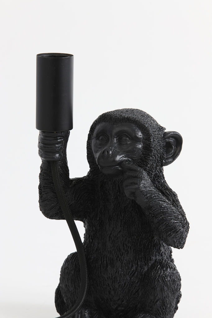 Light &amp; Living - Lampe de table 'Monkey' (Noir mat)